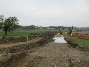 Gradnja nove povezovalne ceste. 