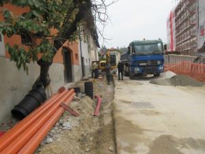 Urejanje Lorgerjeve ulice. 