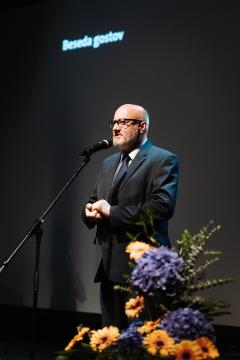 Franjo Debelak, župan Občine Bistrica ob Sotli, je zbrane nagovoril v imenu županov občin Obsotelja in Kozjanskega. Foto: Matic Javornik