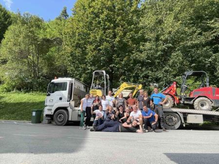 Pomagali smo pri odstranjevanju posledic ujme v Črni na Koroškem.