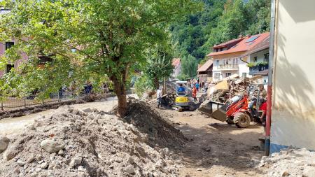 Odstranili smo del naplavin ob VDC-ju.