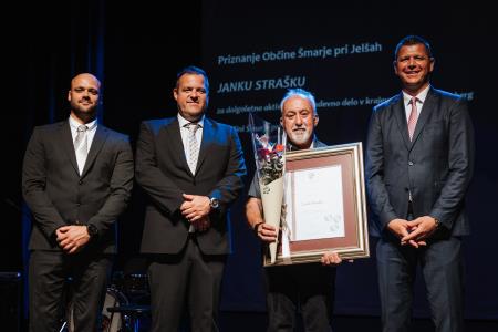Janko Strašek, prejemnik občinskega priznanja
