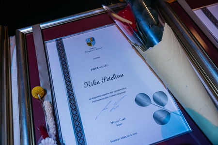 Priznanje Niku Petelinu