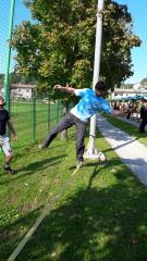 Nekateri obiskovalci so zelo dobro lovili ravnotežje. 